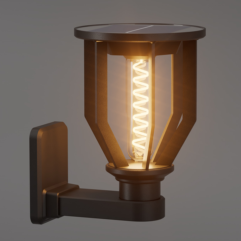 Aplique solar redondo PY-LED GR B04
