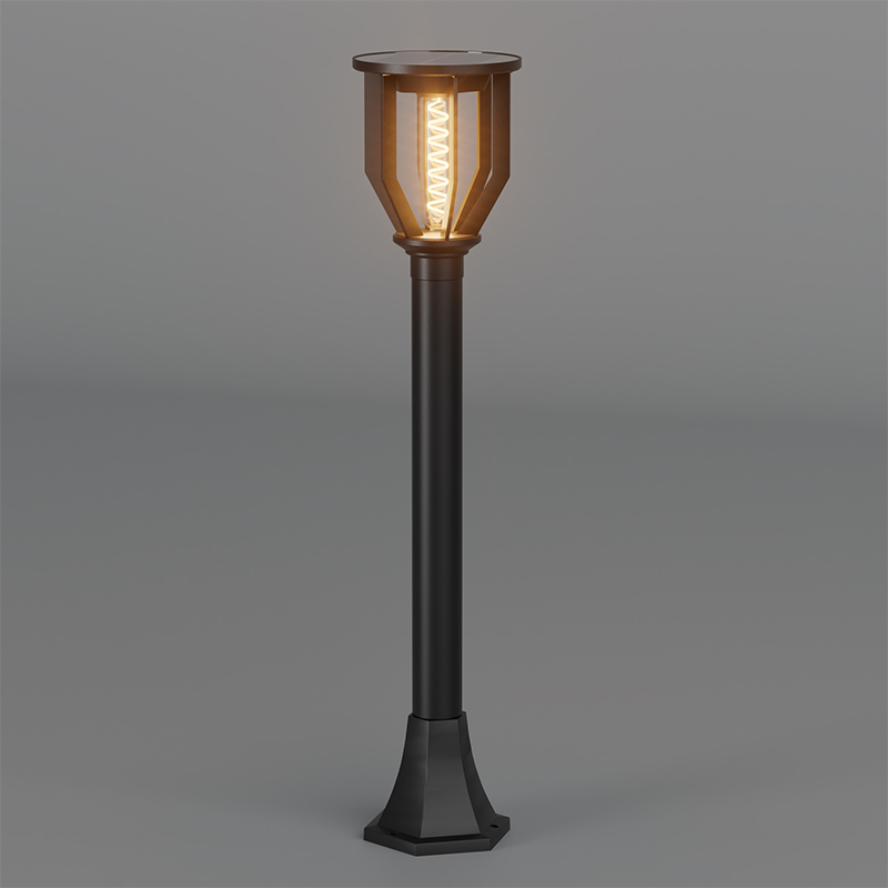 PY-LED GR C04 Luz solar de jardim superior redonda