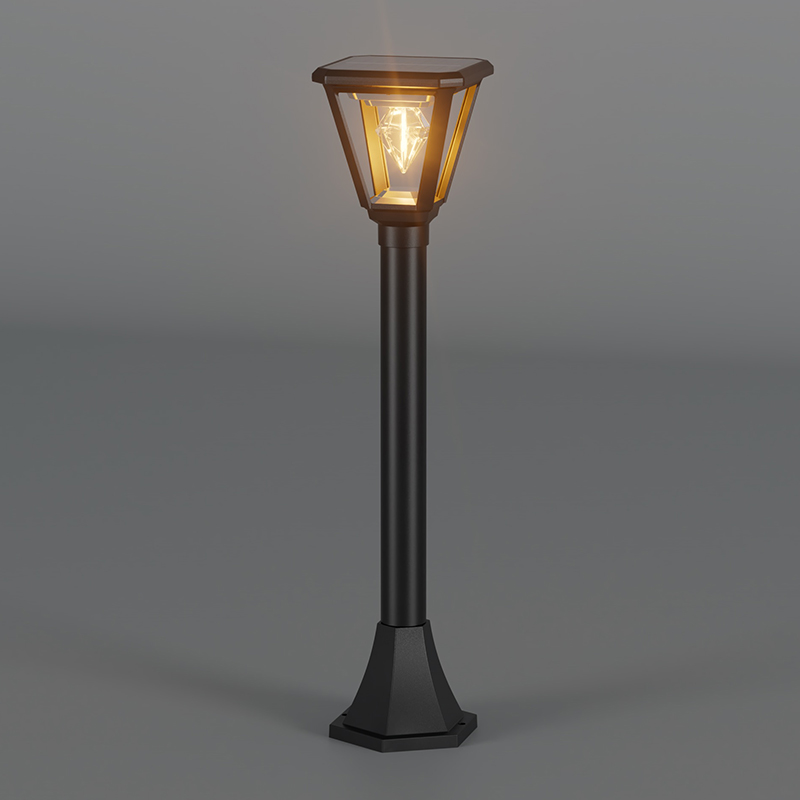 PY-LED GR D02 Luz solar de jardim superior quadrada