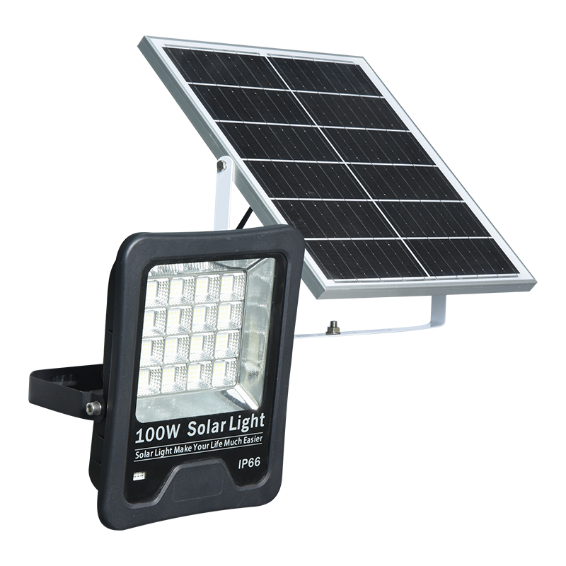 Holofote solar com bateria de íon de lítio PY-SLFL20-100W