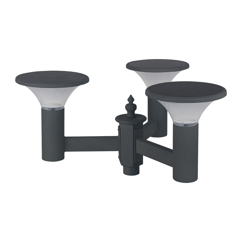 PY-SG018-24W Luz solar de jardim com três lâmpadas